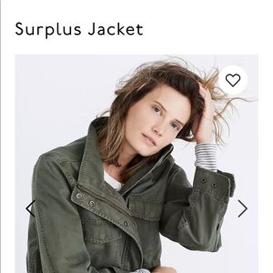 NEW Madewell jacket in desert olive Large